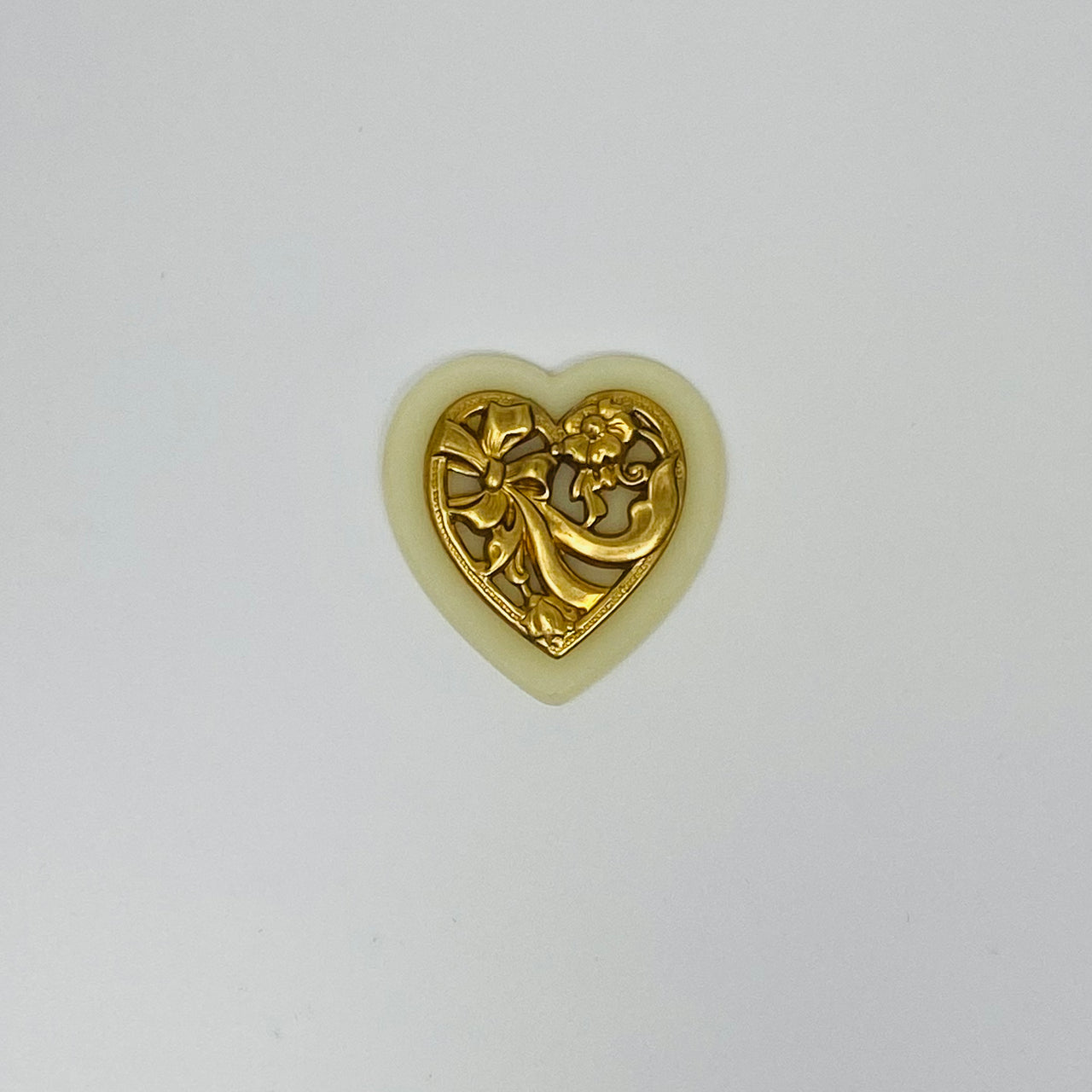 Brass Bakelite Valentine Striking Lapel Pin