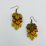 Wooden Autumn Leaf Litewood™ Dangler Earrings