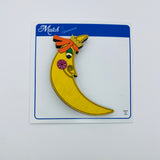 Hand Painted Wooden Royal Moon Litewood™ Brooch