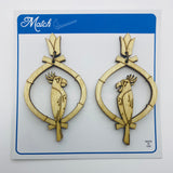 Wooden Showgirl Birds Litewood™ Earrings