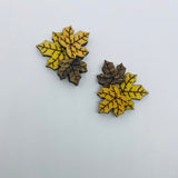 Wooden Autumn Leaf Litewood™ Earrings