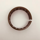 Flare Tiki Tapa Bangle Bracelet in Brown