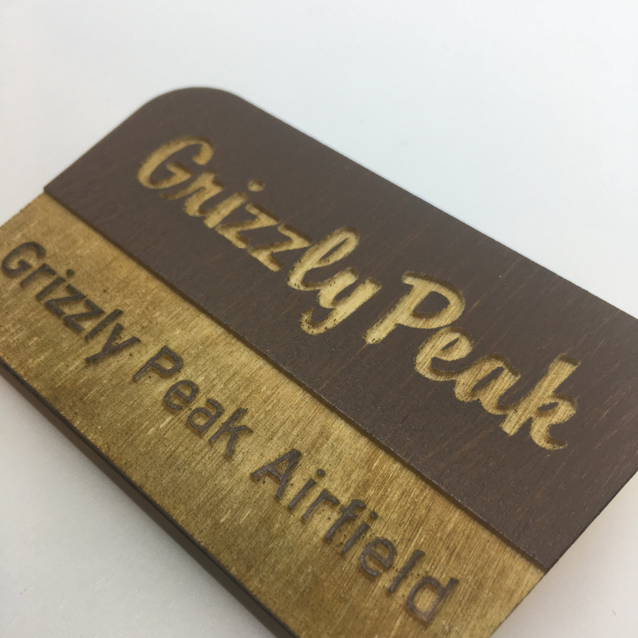 Wooden Grizzly Peak Litewood™ Brooch