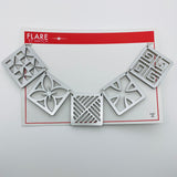Flare Tiki Tapa Necklace in Silver