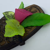 Wooden Crooning Flower Litewood™ Brooch