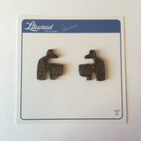Wooden Tiki Drummer Litewood™ Earrings
