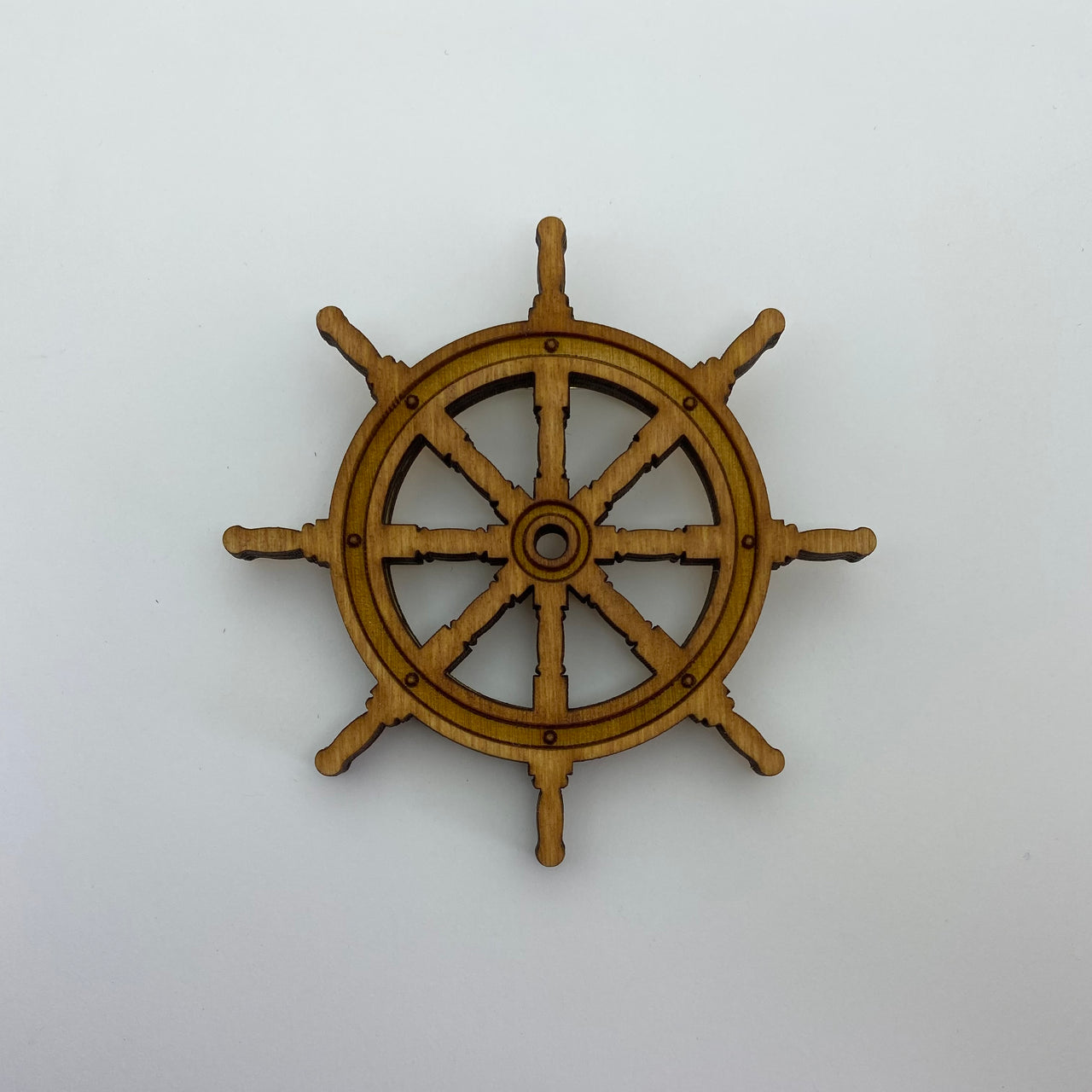 SALE! Wooden Ships Wheel Litewood™ Brooch