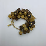 Wooden Haskell Cube Litewood™ Bracelet in Natural