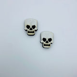 Wooden Skeleton Dance Skull Litewood™ Earrings