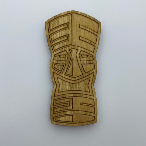 Wooden Tiki Idol Litewood™ Brooch