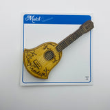 Wooden Davy Crockett Guitar Litewood™ Brooch
