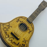 Wooden Davy Crockett Guitar Litewood™ Brooch
