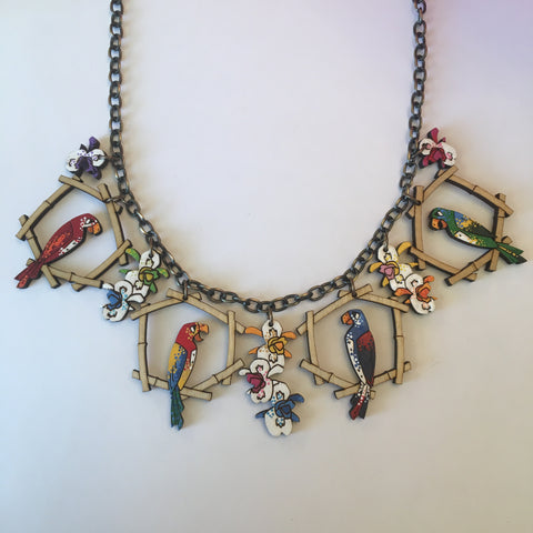 Hand Painted Wooden Enchanted Tiki Litewood™ Necklace