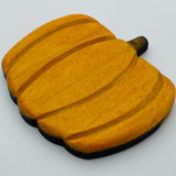 Hand Carved Wooden Pumpkin Litewood™ Brooch