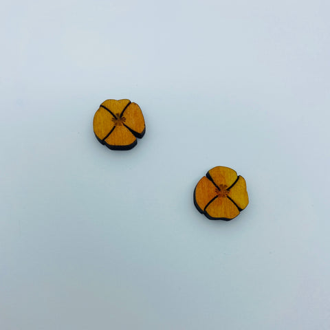 Wooden Mini Poppy Litewood™ Earrings