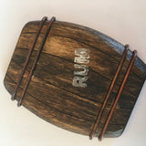 Hand Carved Wooden Rum Barrel Litewood™ Brooch