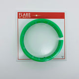 Flare Tiki Tapa Bangle Bracelet in Bright Green