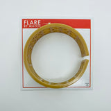 Flare Tiki Tapa Bangle Bracelet in Tan