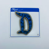 Wooden Tomorrowland Gothic "D" Litewood™ Brooch